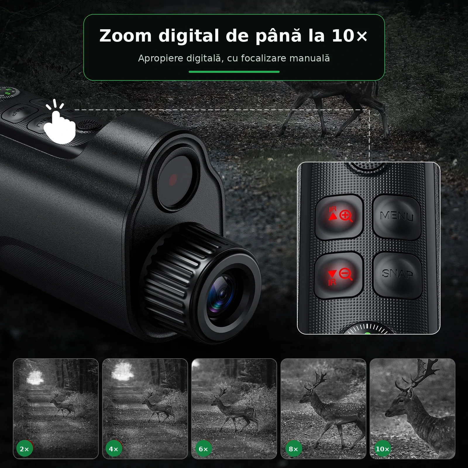 Monoclu Digital Vedere Nocturnă goBERA 329 - IR 850nm Full HD 1080p [2]