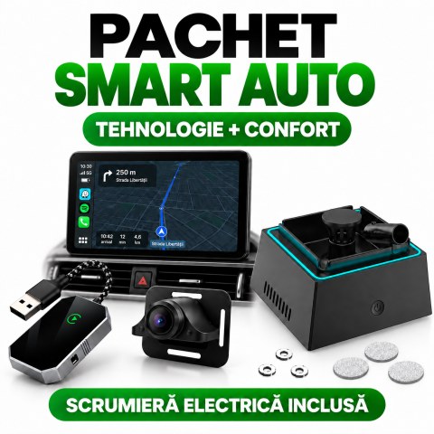 Pachete goBERA® - Pachet Smart Car Monitor goBERA cu scrumieră electrică