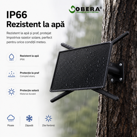 Router Portabil 4G LTE goBERA® cu Panou Solar 10W, Baterie 20100mAh, Wi-Fi 2.4GHz, Antene 5dBi, Slot Micro SIM, Conectare până la 10 dispozitive [6]