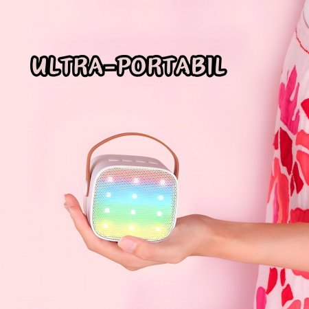 Set 2 Microfoane Karaoke Wireless pentru Copii și Adulți – Bluetooth 5.3, Lumini LED și Sunet Surround 3D [5]