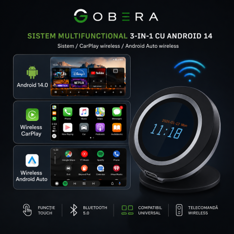 Sistem Multimedia Auto 3-în-1 goBERA® cu Android 14 și Qualcomm QCM6125 [3]
