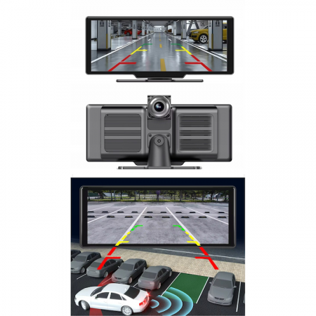 Navigație Auto Portabilă 10.26", Wireless Apple CarPlay & Android Auto, Android 13, 4GB RAM + 64GB ROM, Ecran IPS Full Touch, Cameră Față 1080P + Cameră Marșarier AHD 1080P, Bluetooth 5.1, Wi-Fi, GPS [2]
