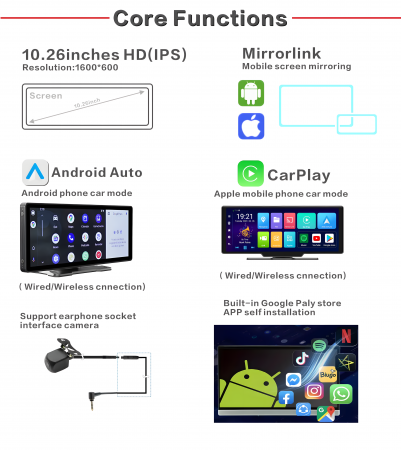 Sistem Multimedia Auto 10.26” goBERA® Android 14, CarPlay & Android Auto [9]