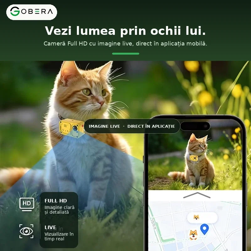 Tracker GPS 4G cu Cameră pentru Pisici goBERA® [5]