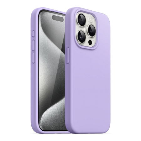 Husa iPhone 15 Pro Max - Silicon și Microfibra