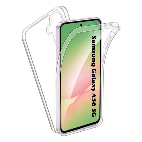 Husa Protectie 360° (Fata+Spate) compatibila Samsung Galaxy A56 5G, Transparanta, Protectie Completa