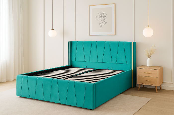 Pat Eva Tapitat cu Somiera rabatabila [3]