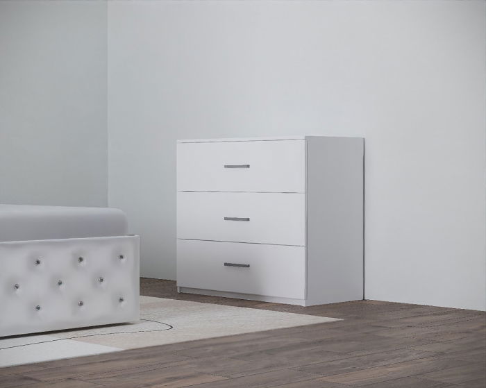 Set Pat Nemira New Alb cu Noptiere Si Comoda [10]