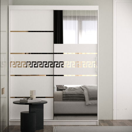 Dulap Venus Gold cu Oglinda Alb