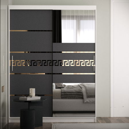 Dulap Venus Gold cu Oglinda Alb&Antracit