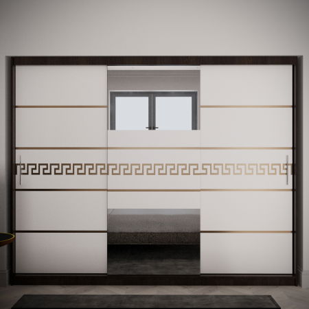 Dulap Venus Gold cu Oglinda Wenge&Alb 230*200