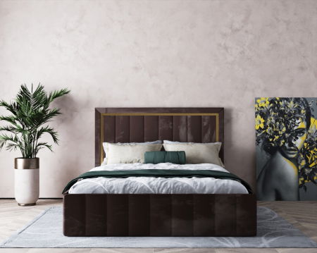 Paturi Tapitate - Pat Elegance Tapitat Maro 160x200