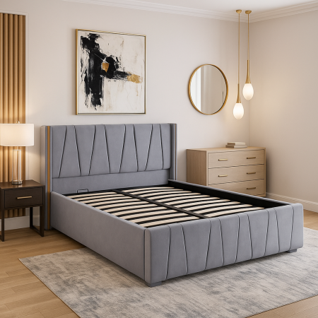 Pat Eva Tapitat cu Somiera rabatabila