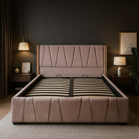 Pat Eva Tapitat cu Somiera rabatabila [3]