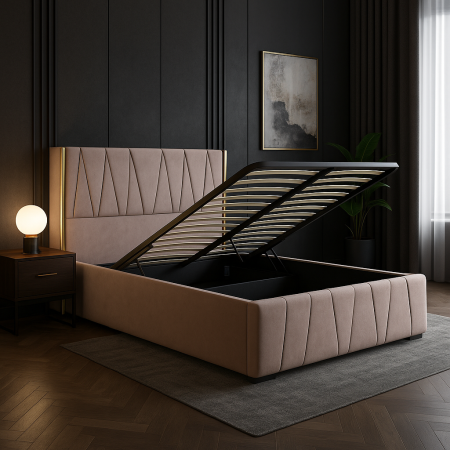 Pat Eva Tapitat cu Somiera rabatabila [1]