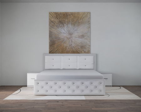 Seturi Pat - Set Pat Nemira New Alb cu Noptiere