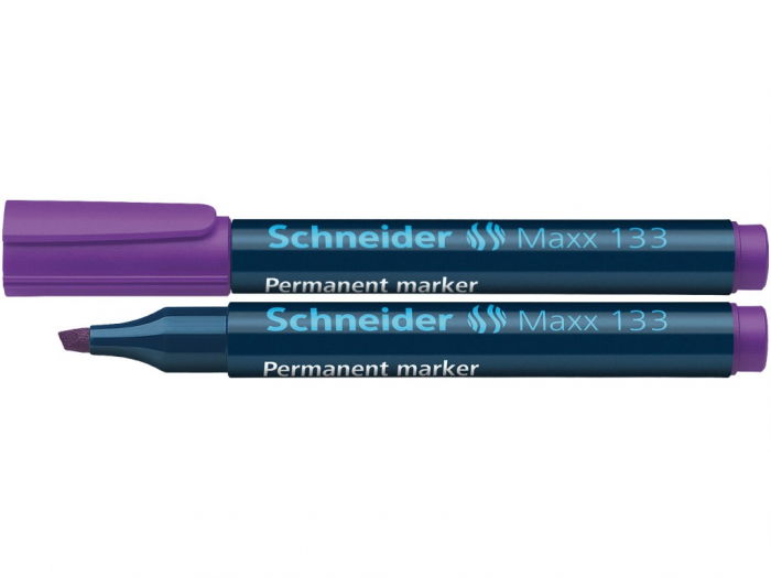 Marker permanent Schneider 133 cu varf tesit 1-4mm mov [1]