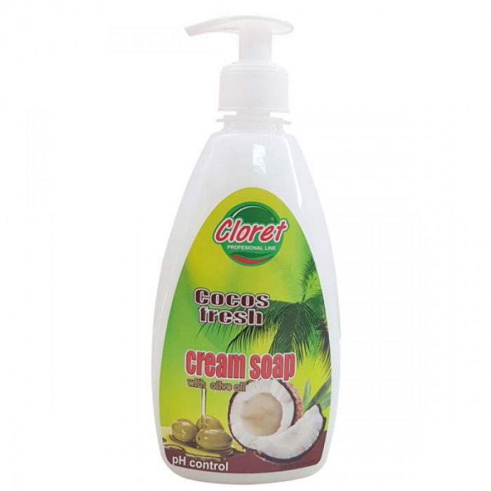 Sapun lichid cu pompita 500ml Cloret - Cocos [1]