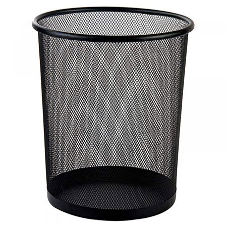 TAVITE & SUPORT PENTRU DOCUMENTE - Cos de birou plasa metalica 15l negru Office