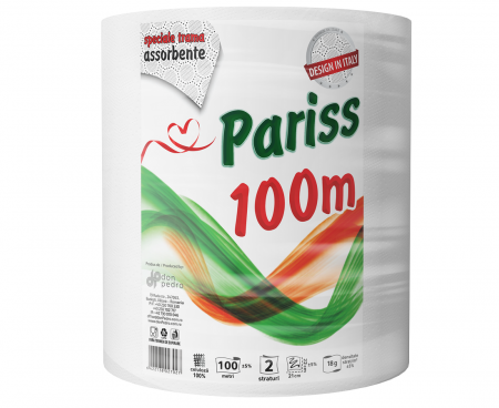 ARTICOLE DIN HARTIE - Prosop hartie in rola 2str. 100m alb Pariss