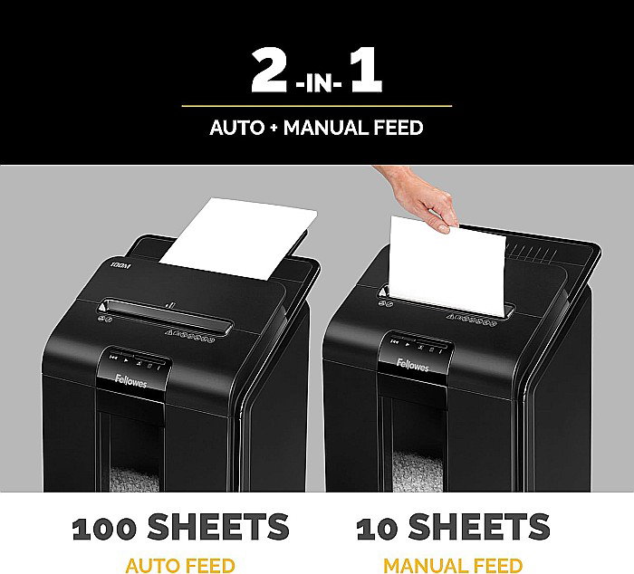 Distrugator Fellowes AutoMax 100M AUTO FEED , negru FW68010 [3]