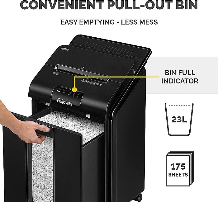 Distrugator Fellowes AutoMax 100M AUTO FEED , negru FW68010 [8]