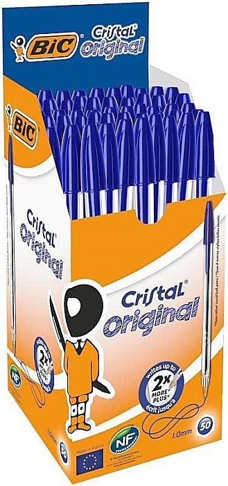 PIX BIC CRISTAL ORIGINAL 1.0MM 50/SET ALBASTRU 216BA [1]