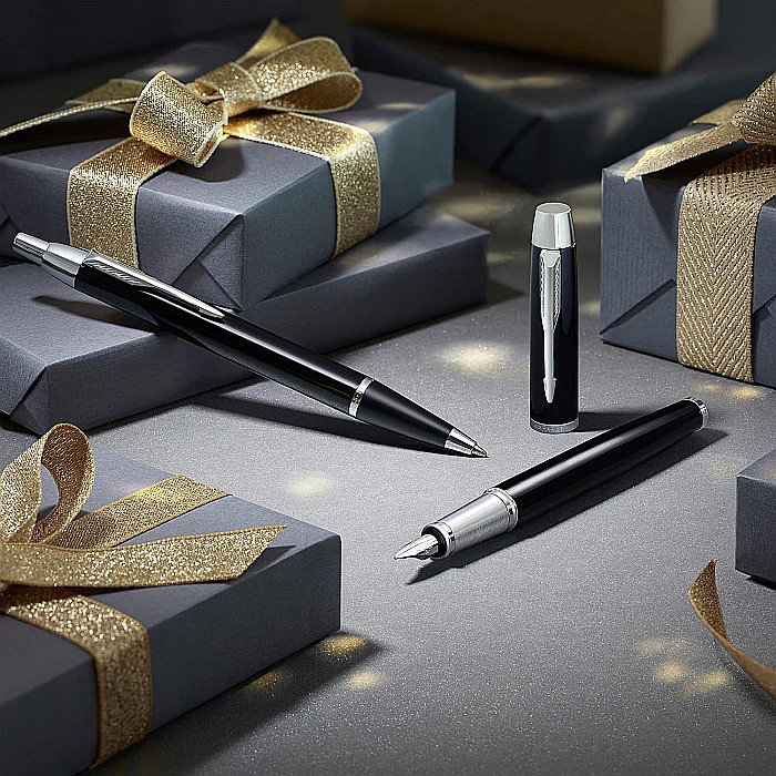 PARKER SET IM DUO STANDARD BLACK-SILVER STILOU + PIX CT 160390 [7]