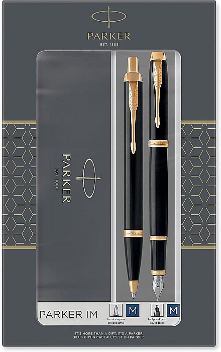 PARKER SET IM DUO LQ BLACK GOLD STILOU + PIX GT 160391 [1]