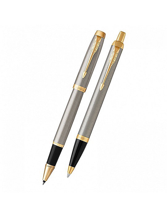 PARKER SET IM DUO BR METAL GOLD  PIX + ROLLER GT 160397 [2]