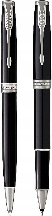PARKER SET SONNET DUO ROLLER + PIX CT, BLACK AND SILVER 160398 [3]