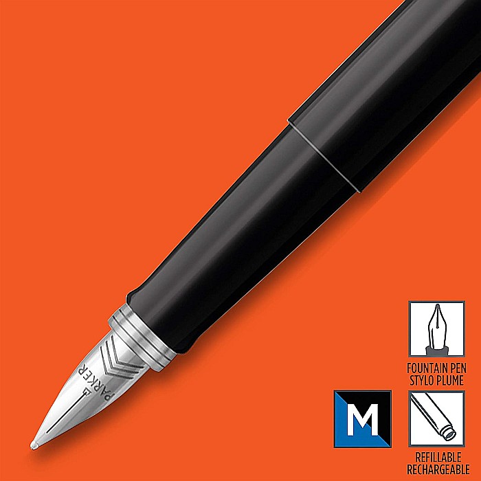 PARKER STILOU JOTTER ORIGINAL NEGRU M + 2 PATROANE CERNEALA 160376 [3]