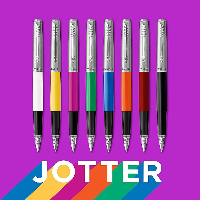 PARKER STILOU JOTTER ORIGINAL NEGRU M + 2 PATROANE CERNEALA 160376 [5]