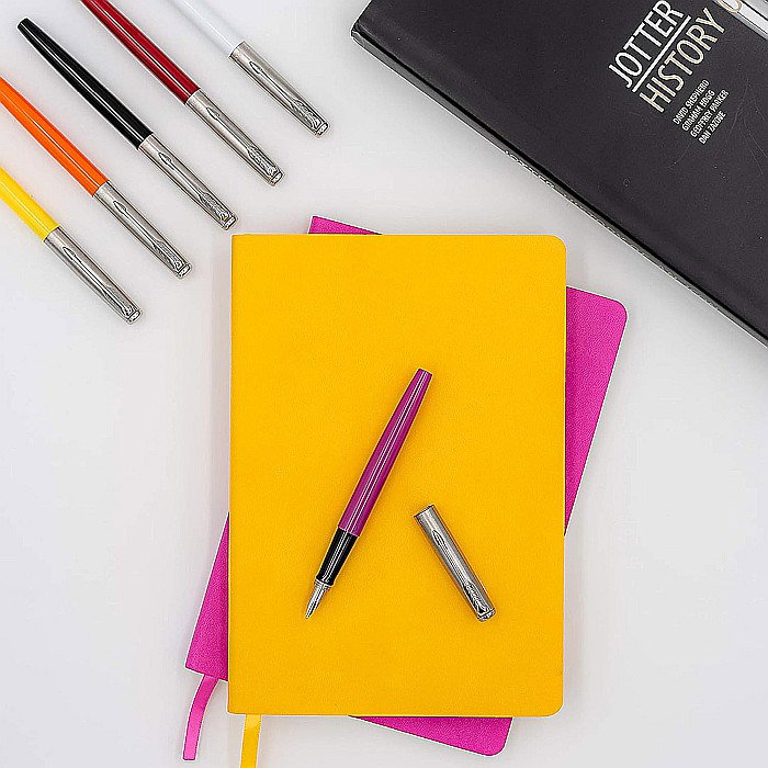 PARKER STILOU JOTTER ORIGINAL NEGRU M + 2 PATROANE CERNEALA 160376 [6]