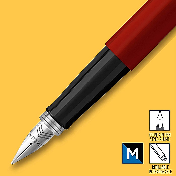 PARKER STILOU JOTTER ORIGINAL ROSU M + 2 PATROANE CERNEALA 160377 [3]