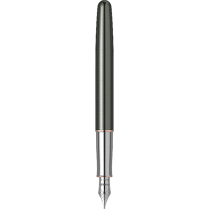 PARKER STILOU SONNET PREMIUM METAL , GRI GT, PENITA F 18K 160414 [4]