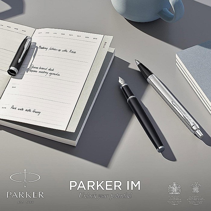Stilou Parker IM Royal Achromatic Black BT Peniță F [6]