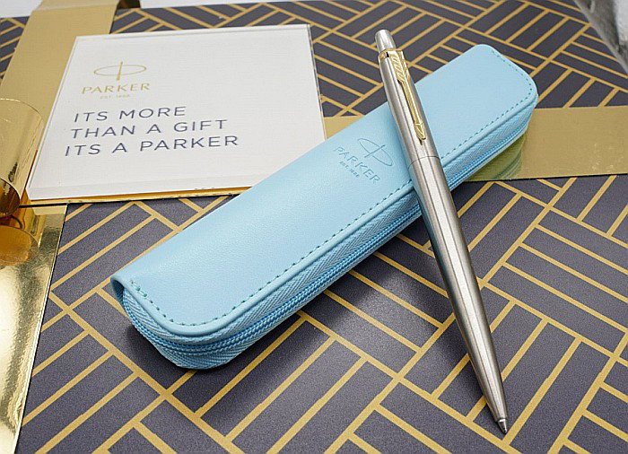 PARKER ETUI IM ROYAL PIELE ECOLOGICA ALBASTRU PASTEL 161105 [2]