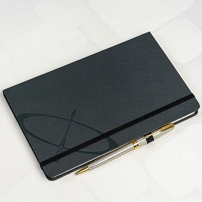PARKER PREMIUM NOTES CU ELASTIC NEGRU + CUTIE CADOU 161040 [6]
