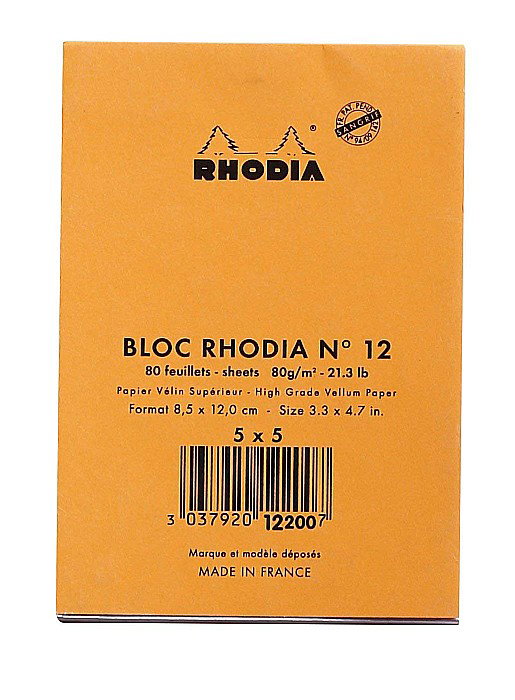 RH BLOC NOTES 8.5*12CM 80F N12 AR ORANGE RHODIA 12200C [3]