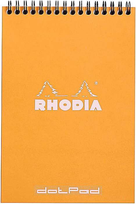 RH BLOC NOTES A5 SPIRA 80F DOTS ORANGE RHODIA 16503C [1]