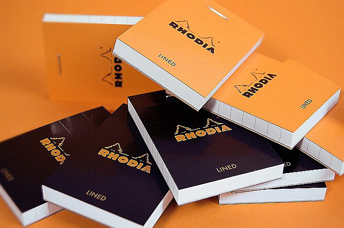 RH BLOC NOTES A4 80F N18 VELIN ORANGE RHODIA 18000C [5]