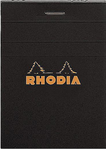RH BLOC NOTES A7 80F N11 AR BLACK RHODIA 112009C [1]