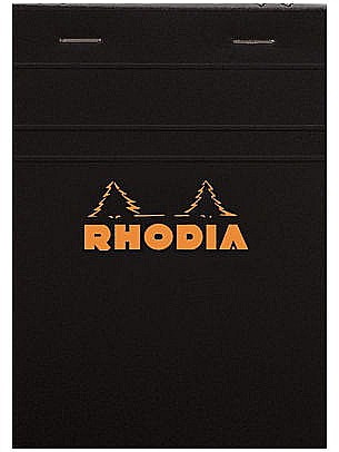 RH BLOC NOTES 8.5*12CM 80F N12 DR BLACK RHODIA 126009C [1]