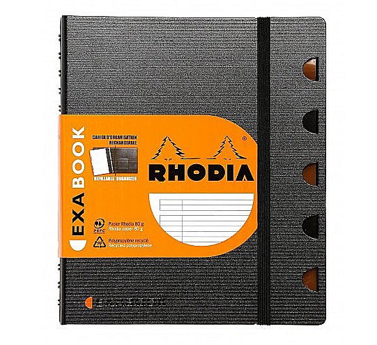 RH EXABOOK CAIET REINCARCABIL A5 80F SPIRA DR PP BLACK RHODIA 132576C [1]