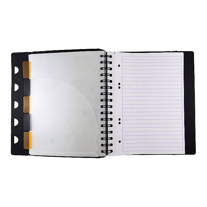 RH EXABOOK CAIET REINCARCABIL A5 80F SPIRA DR PP BLACK RHODIA 132576C [2]