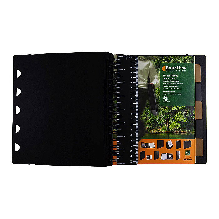 RH EXABOOK CAIET REINCARCABIL A5 80F SPIRA DR PP BLACK RHODIA 132576C [4]