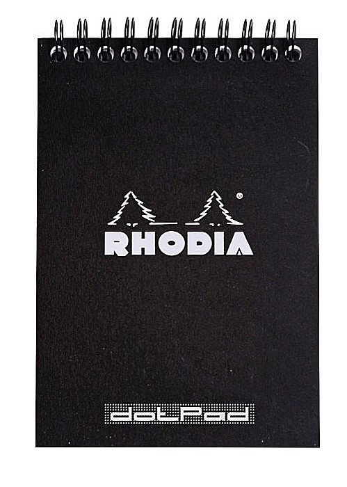 BLOC NOTES A6 SPIRA 80F DOT PAD BLACK RHODIA 135039C [1]