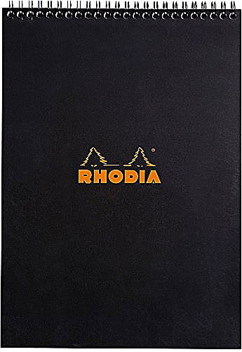 RH BLOC NOTES A4 SPIRA 80F AR BLACK RHODIA 185009C [1]