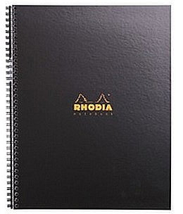 RH REGISTRU CARTONAT A4 80F AR SPIRA BLACK RHODIA 191301C [1]
